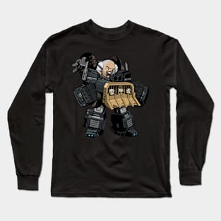 Old Man With A Jeep Long Sleeve T-Shirt